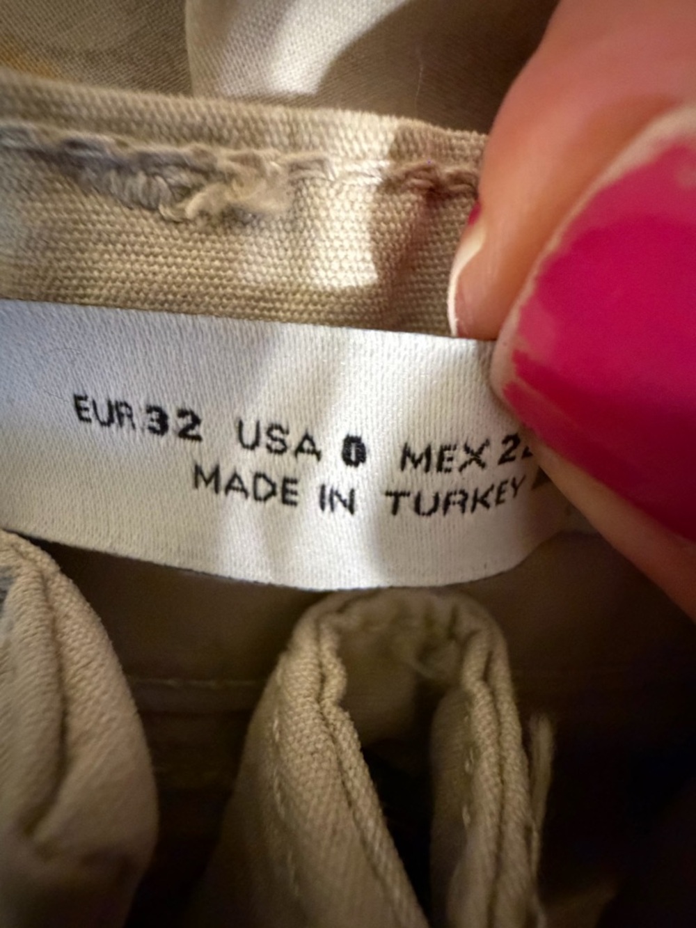 Zara Beige Elastic Cuff Track Pants - Picture 4 of 5